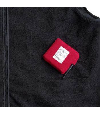 Glovii opvarmet fleecevest XXL. Sort