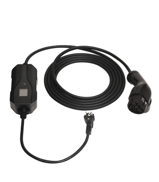 Sinox EV ladekabel mode 2. 6A 1 fase. 5m. Sort