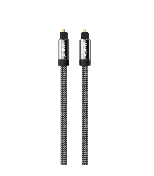 Sinox PRO X optisk digitalt kabel. 1,5m. Sort