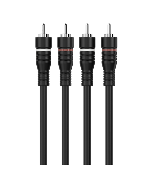 Sinox Phono kabel. 1,2m. Sort