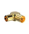 Sinox 90° antenneadapter. Guld