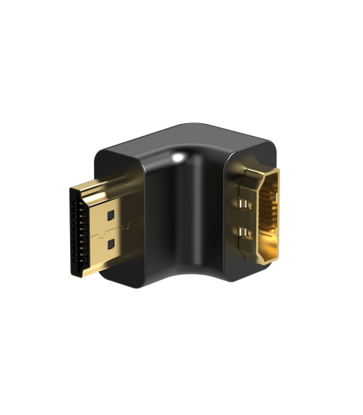 Sinox HDMI 90° vinkel. Sort
