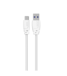 Sinox PRO USB C til USB A kabel. 2m. Hvid