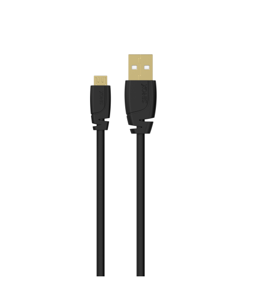 Sinox Micro USB kabel. 3m. Sort