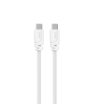 Sinox USB C 2.0 kabel. 1m. Hvid