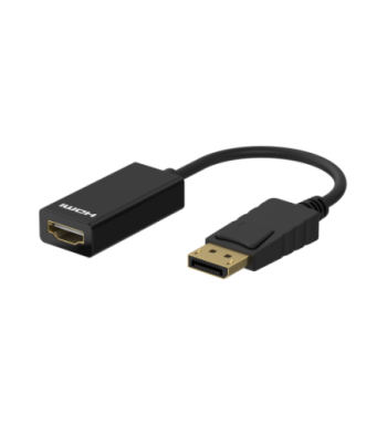 Sinox DisplayPort - HDMI adapter. 0,1m. Sort