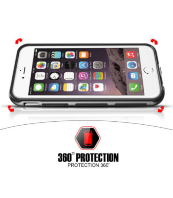 ITSKINS HYBRID EDGE cover til iPhone 6s Plus / 6 Plus®. Space grey