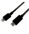 Sinox iMedia USB C til Lightning kabel. 0,5m. Sort