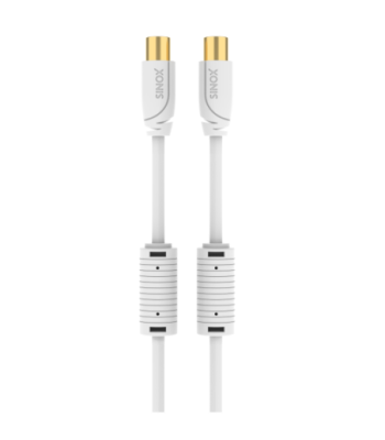 Sinox PRO antennekabel. YouSee & Stofa godkendt. 10m. Hvid