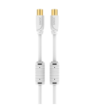 Sinox PRO antennekabel. YouSee & Stofa godkendt. 3m. Hvid