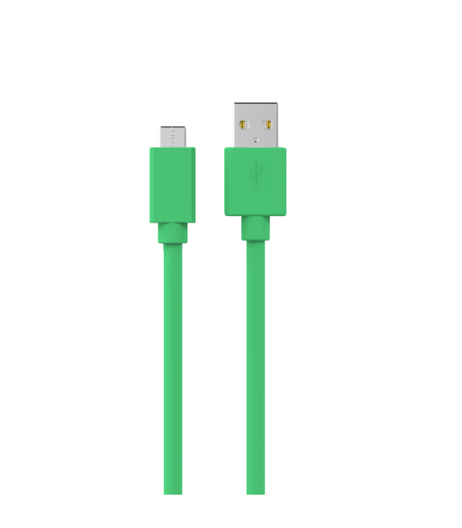 Sinox USB C til USB A kabel. 1m. Green