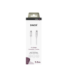 Sinox antennekabel m/Coax og F-stik. 2m. Hvid