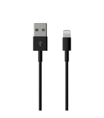 Sinox Lightning kabel. 1m. Sort