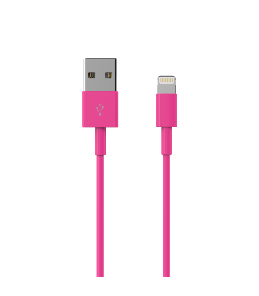 Sinox Lightning kabel. 1m. Pink