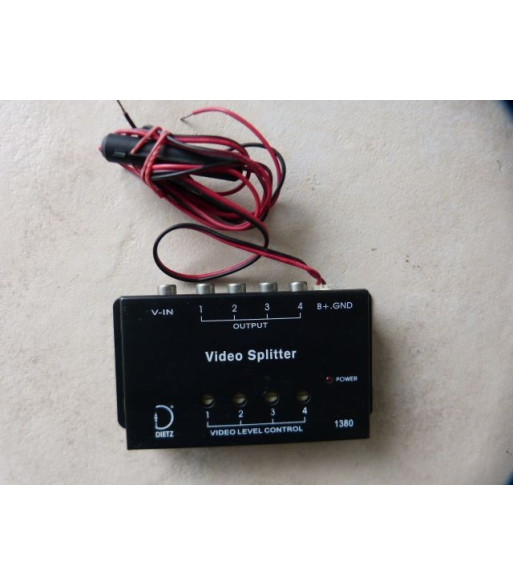 Video Splitter 1 Indgang Til 4 Udgange
