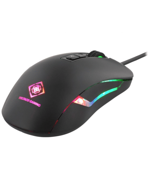 Deltaco Gaming Single mouse  Black med LED