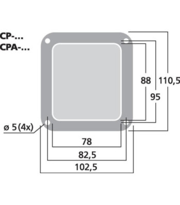 Monteringsplade - CP-1/SW MONACOR