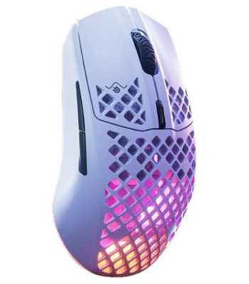 SteelSeries Aerox 3 Wireless (2022) Snow - Trådløs mus