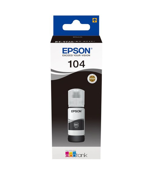 EPSON 104 EcoTank Black ink bottle (WE) - Blækflaske