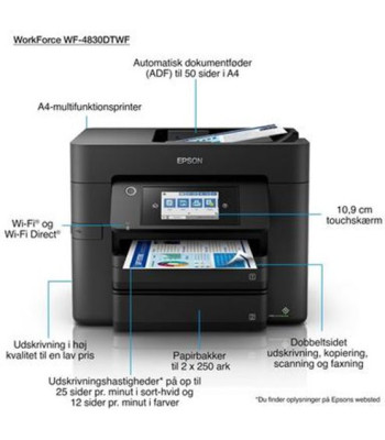 Epson WorkForce Pro WF-4830DTWF - Multifunktionsprinter
