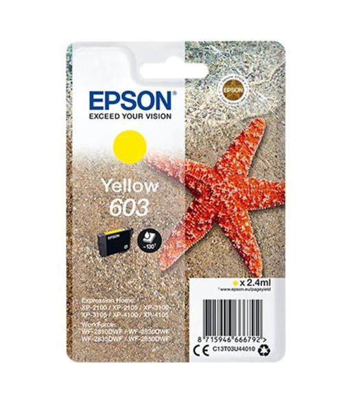 EPSON Singlepack Yellow 603 Ink - Blækpatron