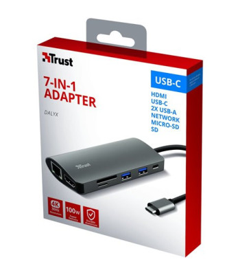 TRUST DALYX 7-IN-1 USB-C ADAPTER