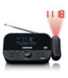 LENCO CR-615BK CLOCKRADIO MED DAB+ OG PROJEKTION