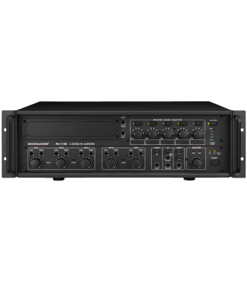 100V zoneforstærker 120Wrms - PA-1120 MONACOR