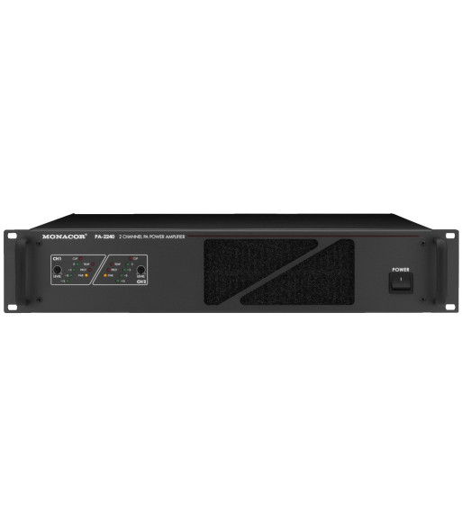 100V forstærker 2x240Wrms - PA-2240 MONACOR