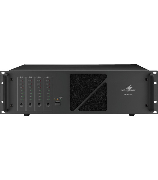 100V forstærker 4x120Wrms - PA-4120 MONACOR