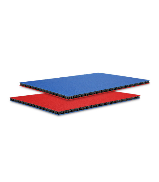 SolidLite® PP sheet blue / red 9.4 mm