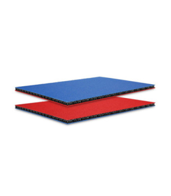 SolidLite® PP sheet blue / red 9.4 mm