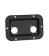Steel mounting plate for 2 x universal D-type sockets
