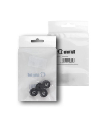 Bag of 4 Rubber Feet 20 x 9 mm black