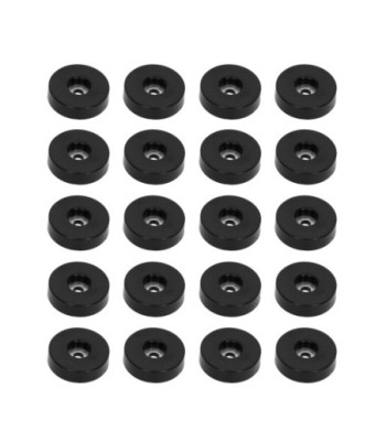 Set of 20 x rubber feet 38mm x 10mm in bag