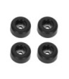 Set of 4 x rubber feet 25 x 11 mm Black