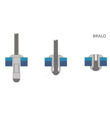 Bralo Pop-Rivet Multigrip 4.8 x 19.5 mm - 250 stk.