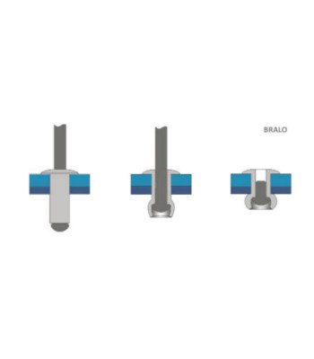 Bralo Pop-Rivet Truss-Head 4.8 x 18 mm - 2000 stk.