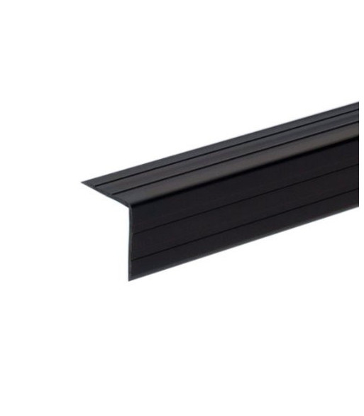 Plastic Case Angle 22 x 22 mm black - 2 meter