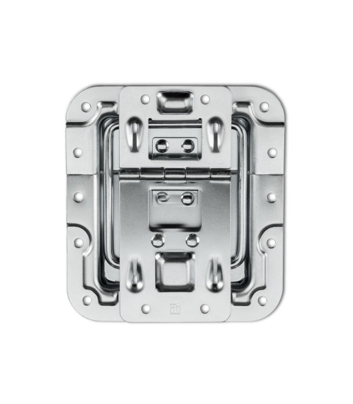 Lid Stay cranked with Hinge Click-Stop Function and Rivet Protection