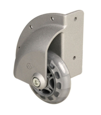 Corner Mount Castor with soft Wheel 75 mm