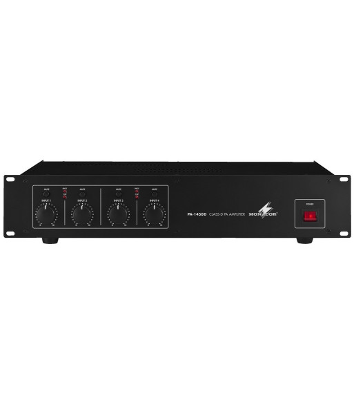 Digital 100V forstærker 4x50W - PA-1450D MONACOR