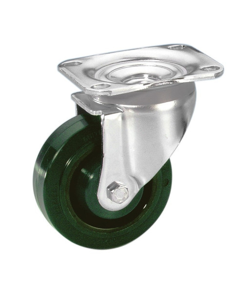 Guitel Heavy Duty Swivel Castor 100 mm with Green Wheel