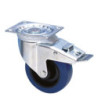 Guitel Swivel Castor 100 mm with Blue Wheel and Brake