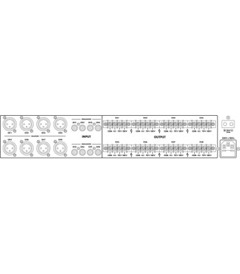 Digital 100V forstærker 8x50W - PA-1850D MONACOR