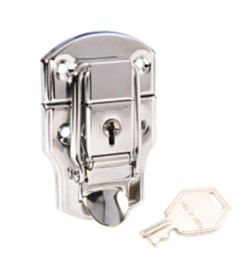 Drawbolt medium chrome-plated lockable - 20 stk.