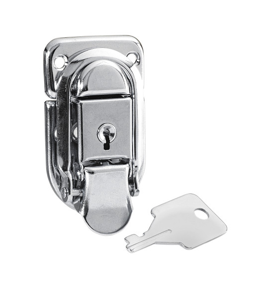Drawbolt Small Nickel-Plated lockable - 100 stk.