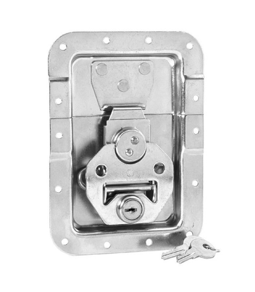 Butterfly Latch large with Spring lockable cranked 14 mm deep