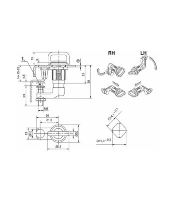 Compression Latch with Hex Wrench