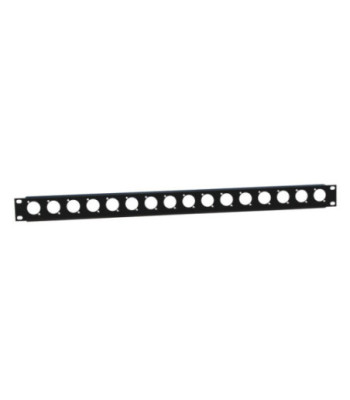 19" U-Shaped Rack Panel 16 Sockets 1U with Tie Bar